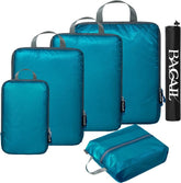 BAGAIL 6 Set  30D Ultralight Compression Packing Cubes Packing Organizer with Shoe Bag for Travel Accessories Luggage suitcase backpack Bagail STORAGE_BAG